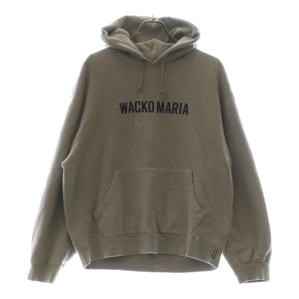 WACKO MARIA(ワコマリア) HEAVY WEIGHT PULLOVER HOODED SWEAT ロゴ刺繍 プルオーバーフーディ パーカー グレー