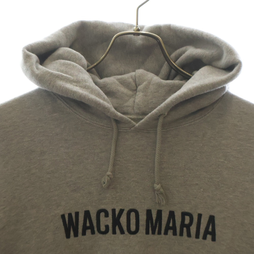 WACKO MARIA(ワコマリア) HEAVY WEIGHT PULLOVER HOODED SWEAT ロゴ刺繍 プルオーバーフーディ パーカー グレー