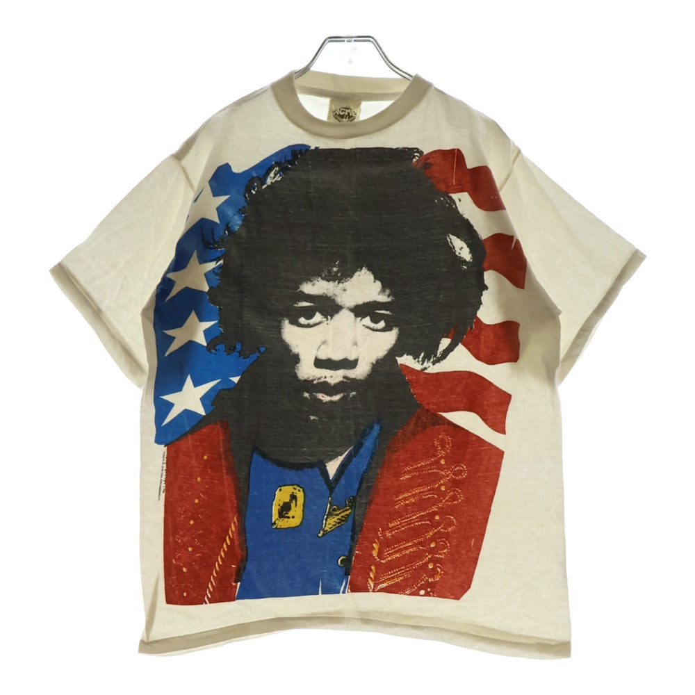 VINTAGE(ヴィンテージ) 80s JIMI HENDRIX ジミヘンドリックス 半袖Tシャツ カットソー ホワイト