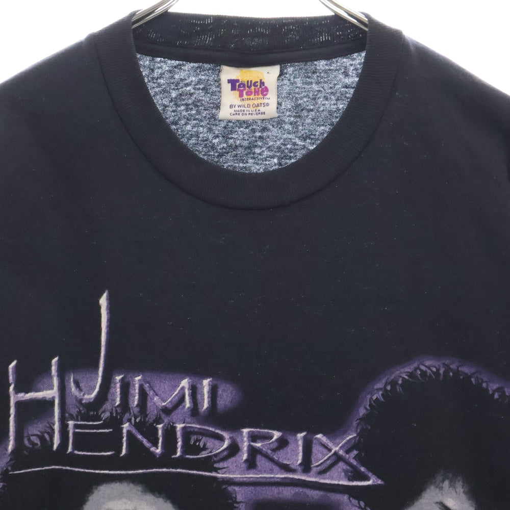 VINTAGE(ヴィンテージ) 90s JIMI HENDRIX By Touchtone Interactive ジミヘンドリックス 半袖Tシャツ カットソー ブラック
