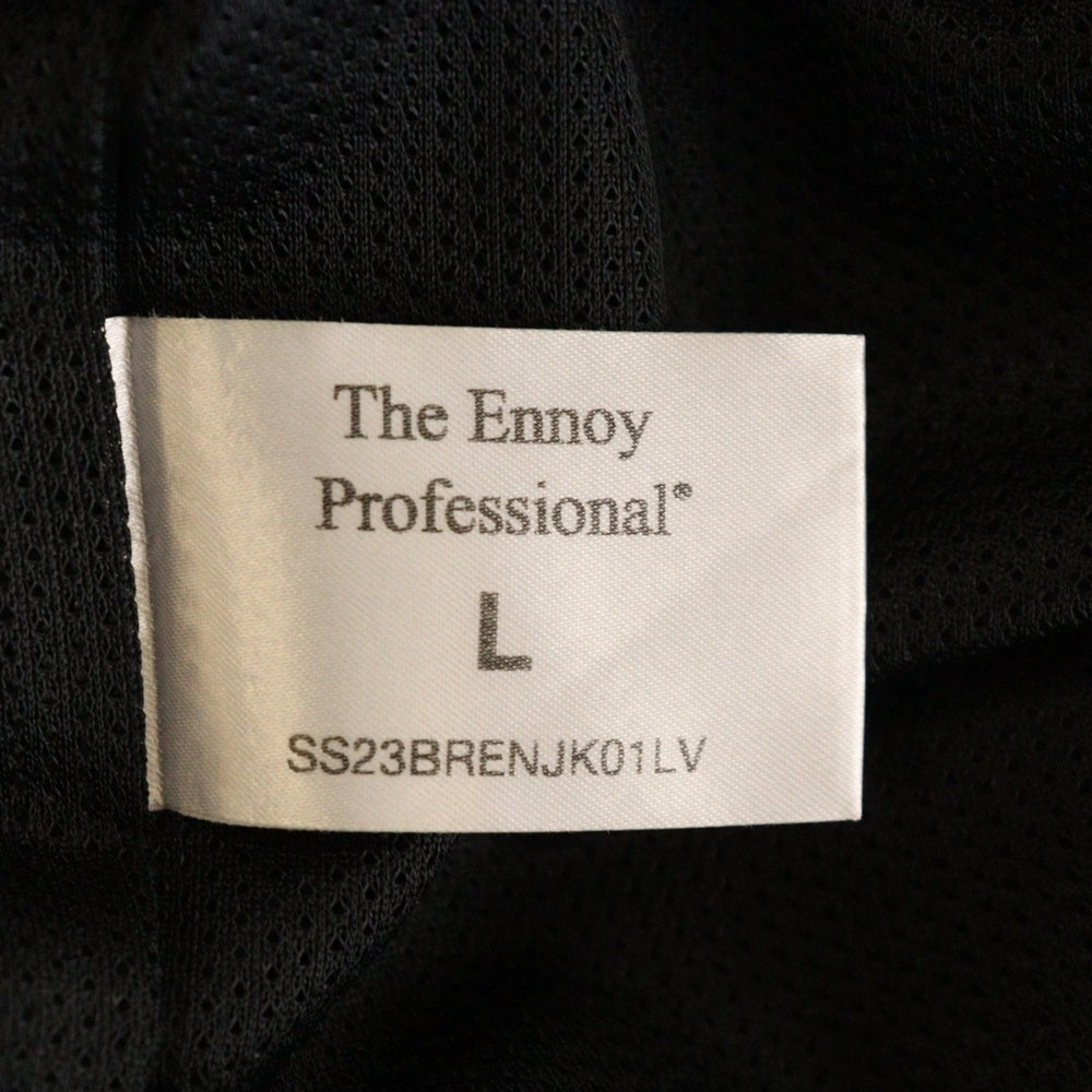 The Ennoy Professional(エンノイプロフェッショナル) ナイロンハイネックジップアップブルゾン ネイビー SS23BRENJK01LV