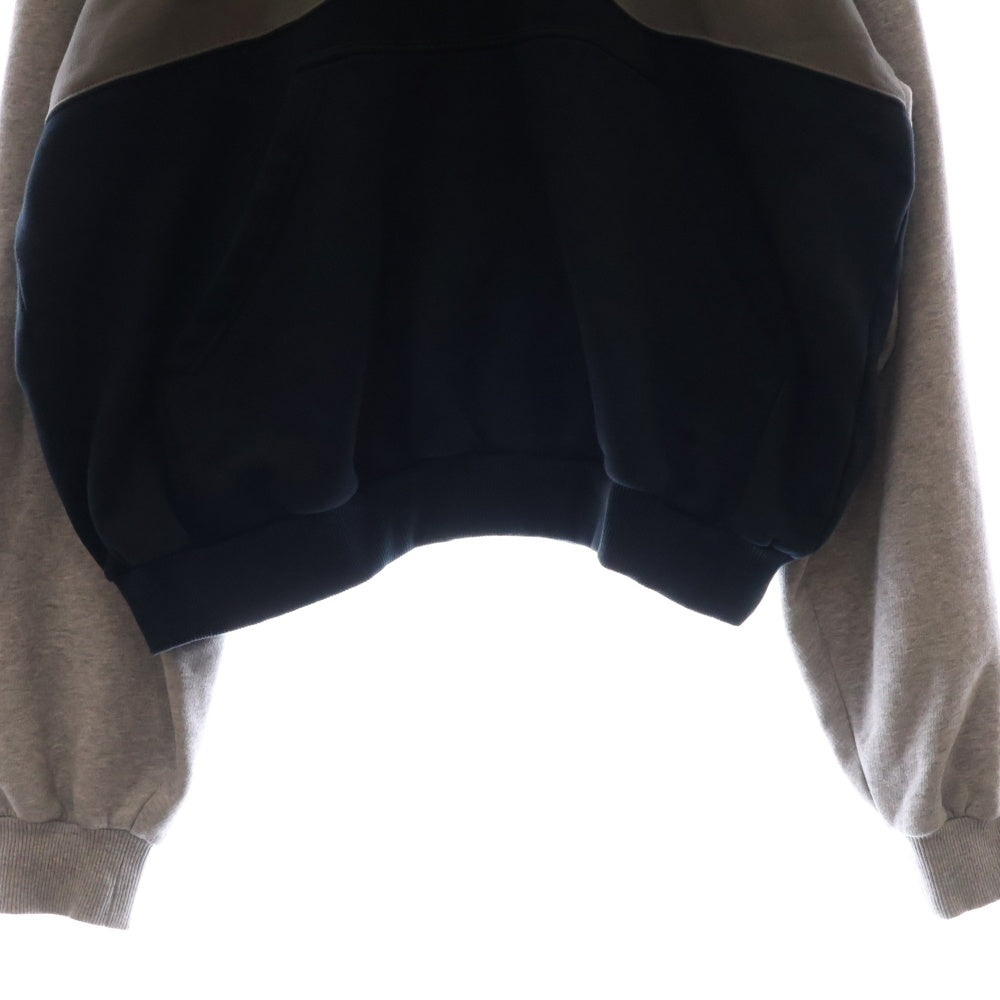 BALENCIAGA(バレンシアガ) フロントブランドロゴ ヘンリーネック プルオーバーパーカー グレー 827939 TSVB2