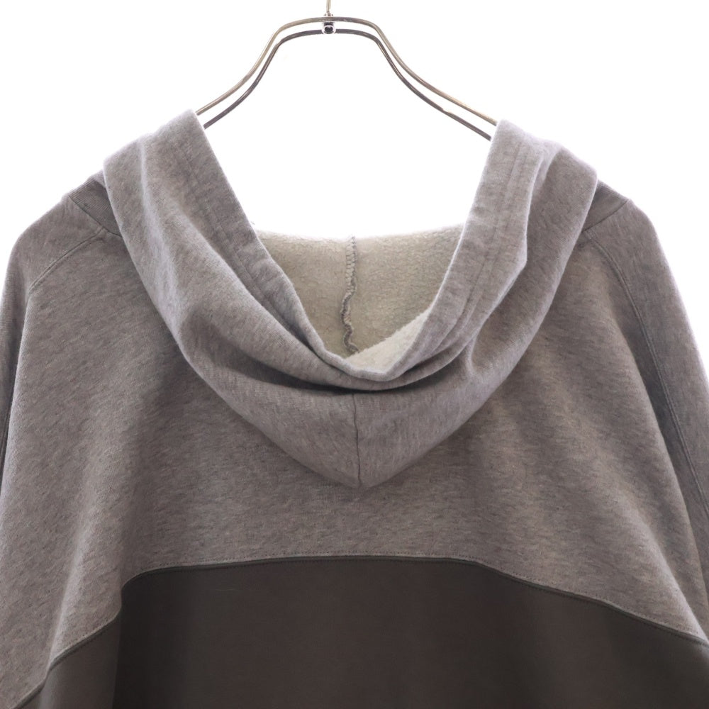 BALENCIAGA(バレンシアガ) フロントブランドロゴ ヘンリーネック プルオーバーパーカー グレー 827939 TSVB2