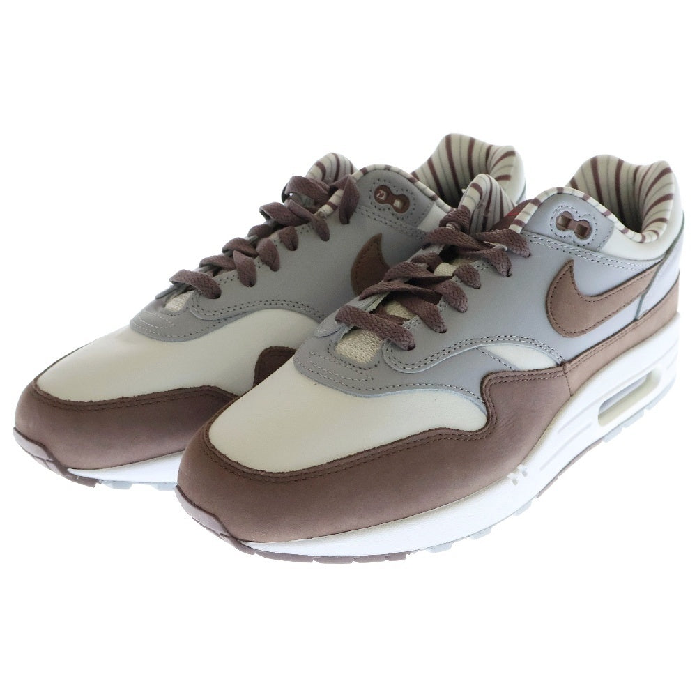 NIKE(ナイキ) AIR MAX1 PRM SHIMA SHIMA エアマックス1 プレミアム シマシマ ローカット スニーカー グレー/ブラウン US11/29cm FB8916-100