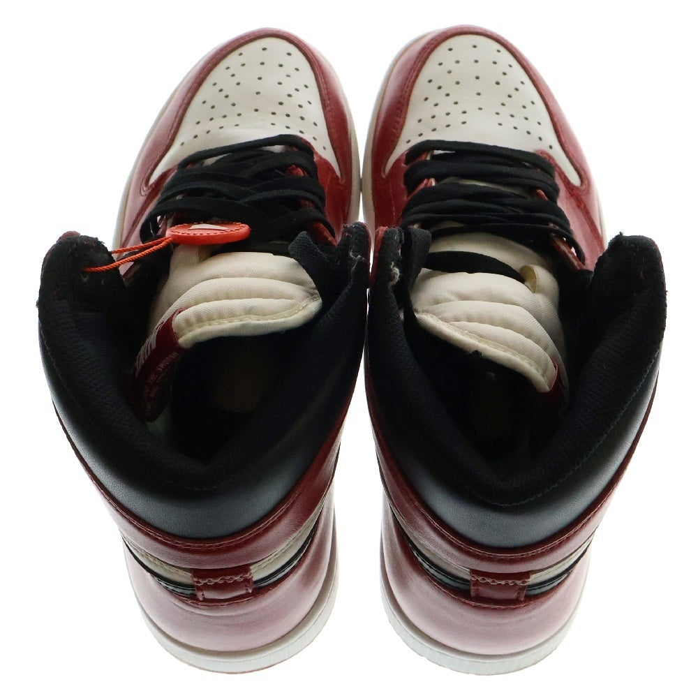 NIKE(ナイキ) 【観賞用 2015年製】AIR JORDAN 1 RETRO HIGH CHICAGO 555088-101 エアジョーダン1 シカゴ ハイスニーカー レッド/ホワイト US9/27.0cm