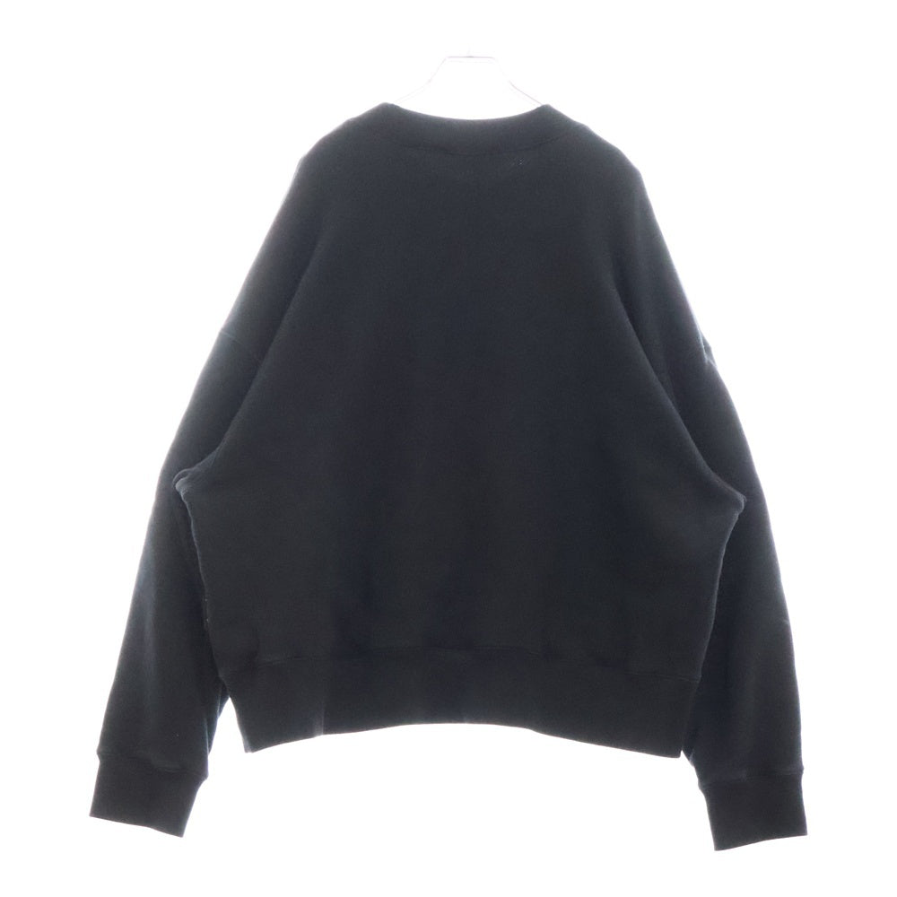 Palm Angels(パームエンジェルス) Parrot ロゴ クルーネック長袖スウェットシャツ PMBA026S22FLE008 ブラック