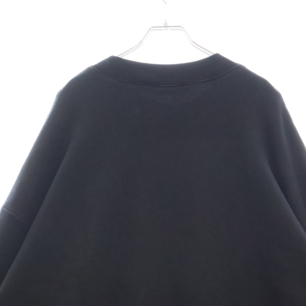 Palm Angels(パームエンジェルス) Parrot ロゴ クルーネック長袖スウェットシャツ PMBA026S22FLE008 ブラック