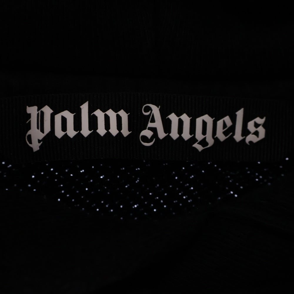 Palm Angels(パームエンジェルス) バックロゴ刺繍 プルオーバーパーカーフーディー PMBB058S22FLE007 ブラック