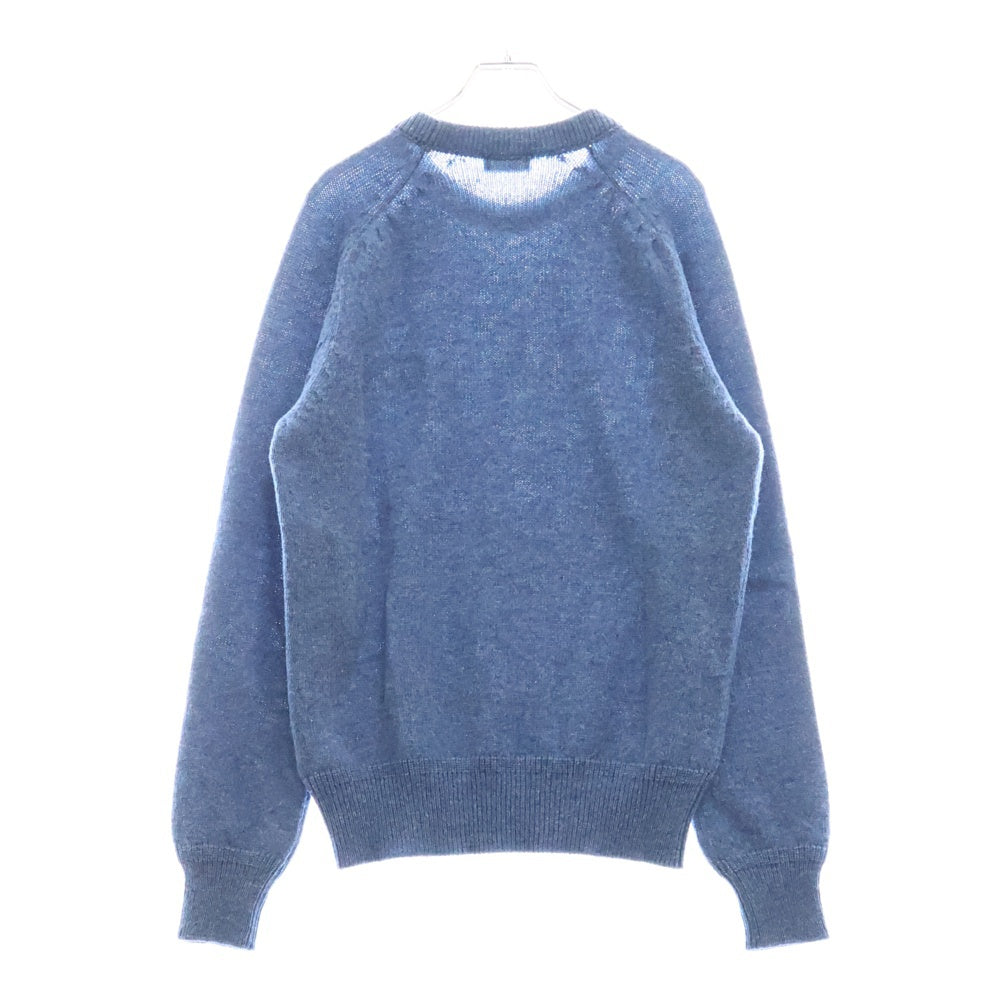 DIOR(ディオール) CDロゴ刺繍 ウール クルーネックセーター ニット 113M625AT194 ブルー