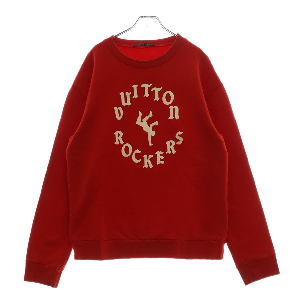 LOUIS VUITTON(ルイヴィトン) 22SS ROCKERS プリント クルーネック スウェット レッド 1A9T6F RM221 IHN HMY96W