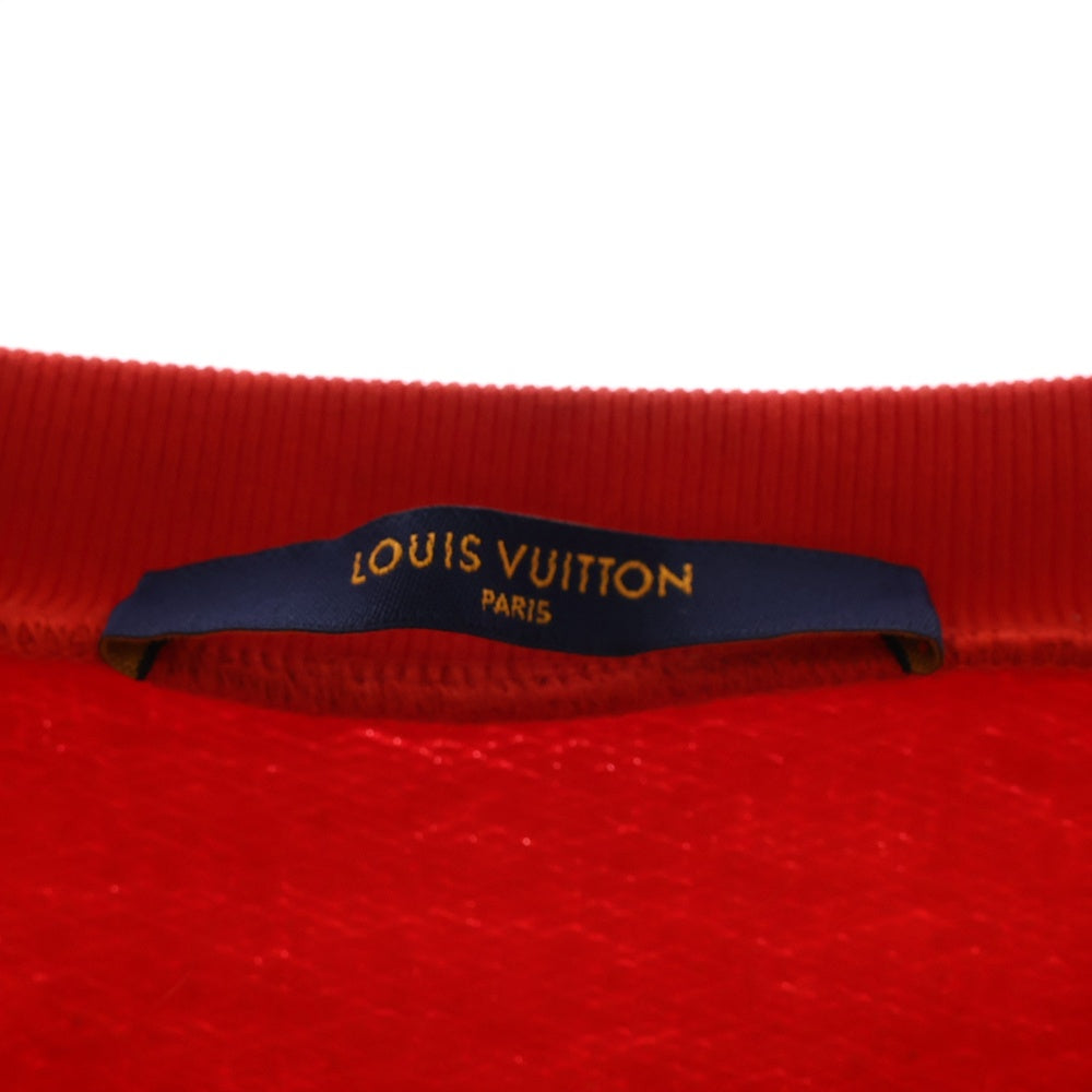 LOUIS VUITTON(ルイヴィトン) 22SS ROCKERS プリント クルーネック スウェット レッド 1A9T6F RM221 IHN HMY96W