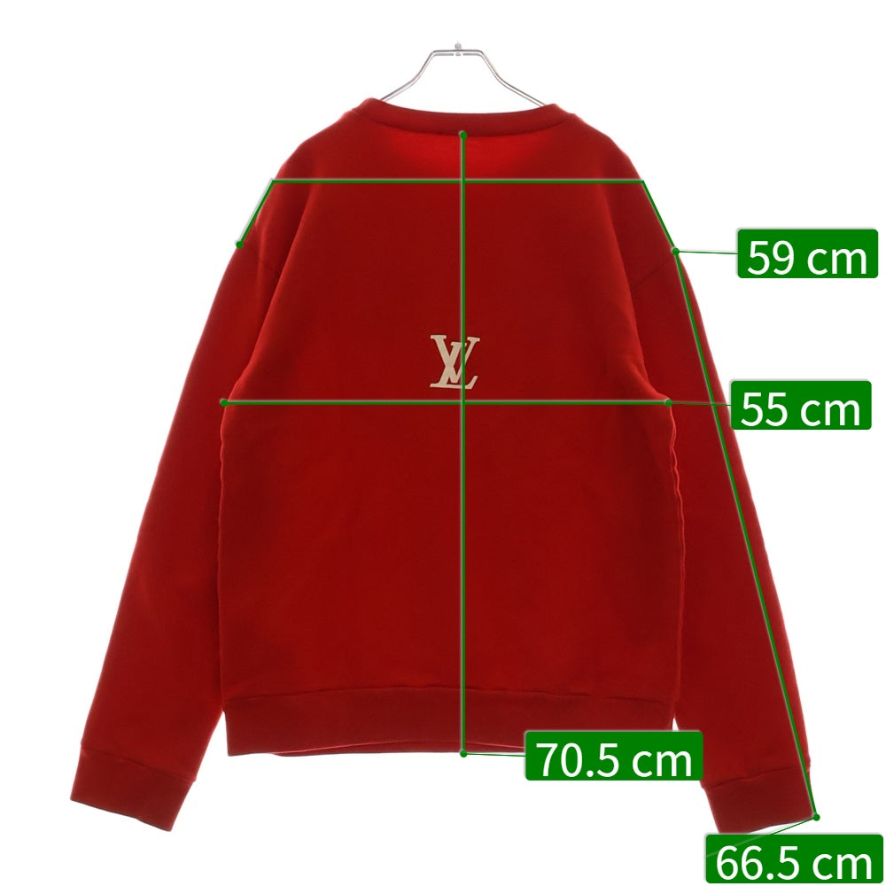LOUIS VUITTON(ルイヴィトン) 22SS ROCKERS プリント クルーネック スウェット レッド 1A9T6F RM221 IHN HMY96W