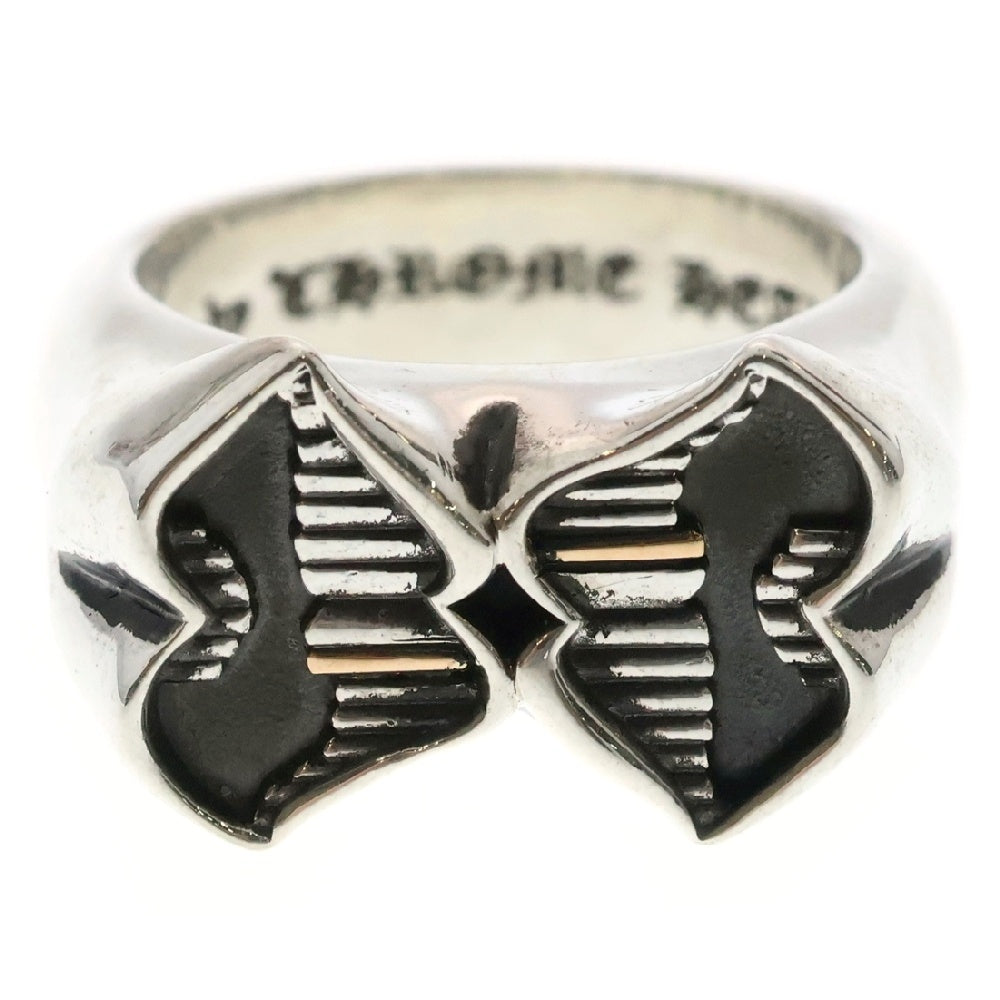 CHROME HEARTS(クロムハーツ) DOUBLE CHOMPER TOOTH ダブル チョンパー トゥース リング シルバー/ゴールド