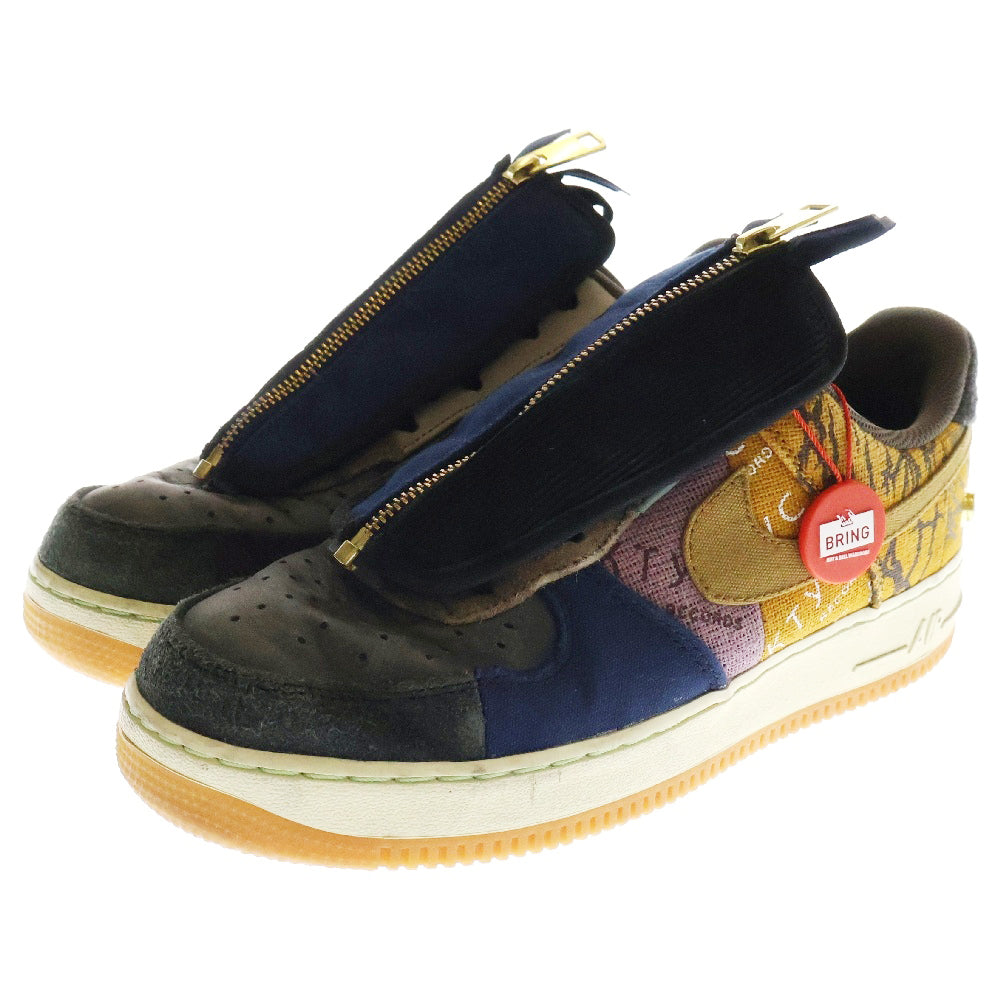 NIKE(ナイキ) ×TRAVIS SCOTT AIR FORCE 1 LOW CACTUS JACK CN2405‐900 ×トラヴィススコット エアフォース1 カクタスジャック ローカットスニーカー マルチ US9/27cm