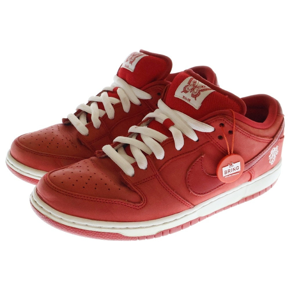 NIKE SB(ナイキエスビー) ×Girls Don't Cry SB DUNK LOW PRO QS BQ6832-600 ガールズ ドント クライ ダンク ローカットスニーカー レッド US8.5/26.5cm