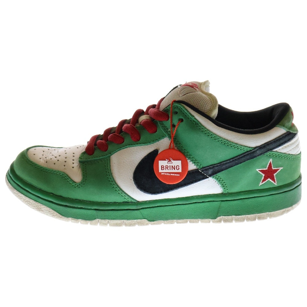 NIKE SB(ナイキエスビー) DUNK LOW PRO SB HEINEKEN 304292-302 ダンク ハイネケン ローカットスニーカー US9/27.0cm ホワイト/グリーン