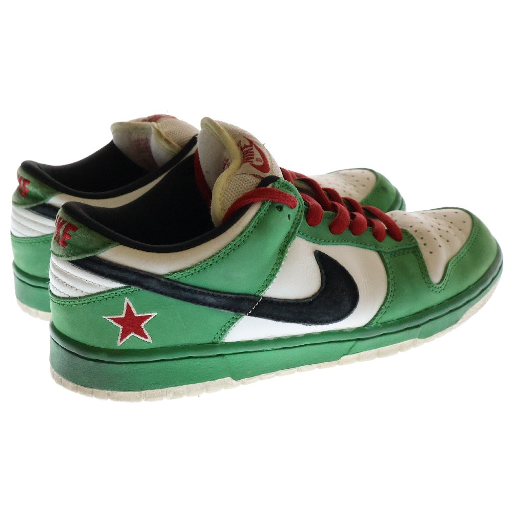 NIKE SB(ナイキエスビー) DUNK LOW PRO SB HEINEKEN 304292-302 ダンク ハイネケン ローカットスニーカー US9/27.0cm ホワイト/グリーン
