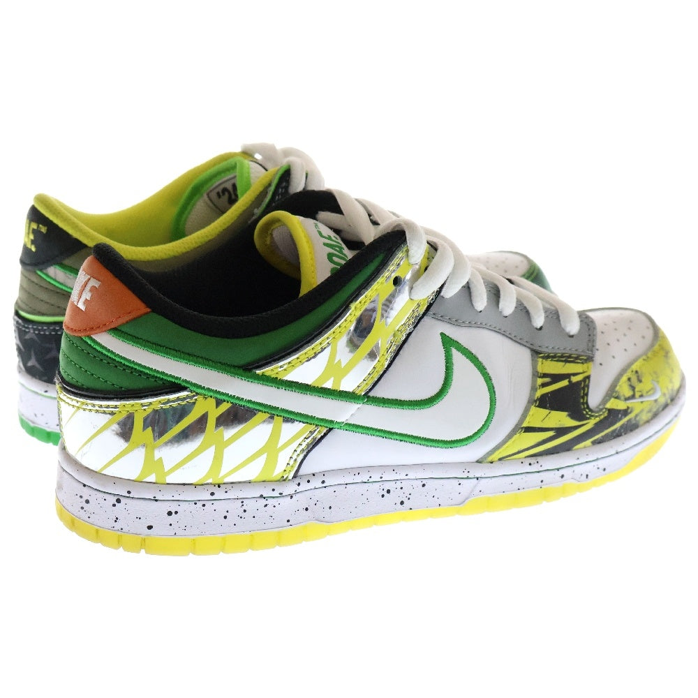 NIKE(ナイキ) ×Division Street Dunk Low What The Ducks Away HV1454-100 ディビジョンストリート ダンク ロー ワット ザ オレゴン ダックス アウェー ローカットスニーカー グリーン/イエロー US8.5/26.5cm