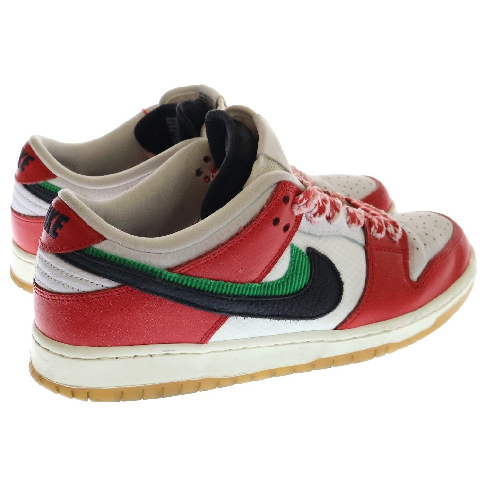 NIKE SB(ナイキエスビー) ×Frame Skate DUNK LOW PRO QS Habibi CT2550-600 フレイムスケート ダンク ハビビ ローカットスニーカー ホワイト/レッド US9/27.0cm
