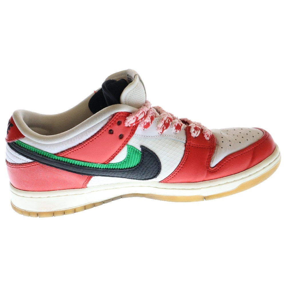 NIKE SB(ナイキエスビー) ×Frame Skate DUNK LOW PRO QS Habibi CT2550-600 フレイムスケート ダンク ハビビ ローカットスニーカー ホワイト/レッド US9/27.0cm