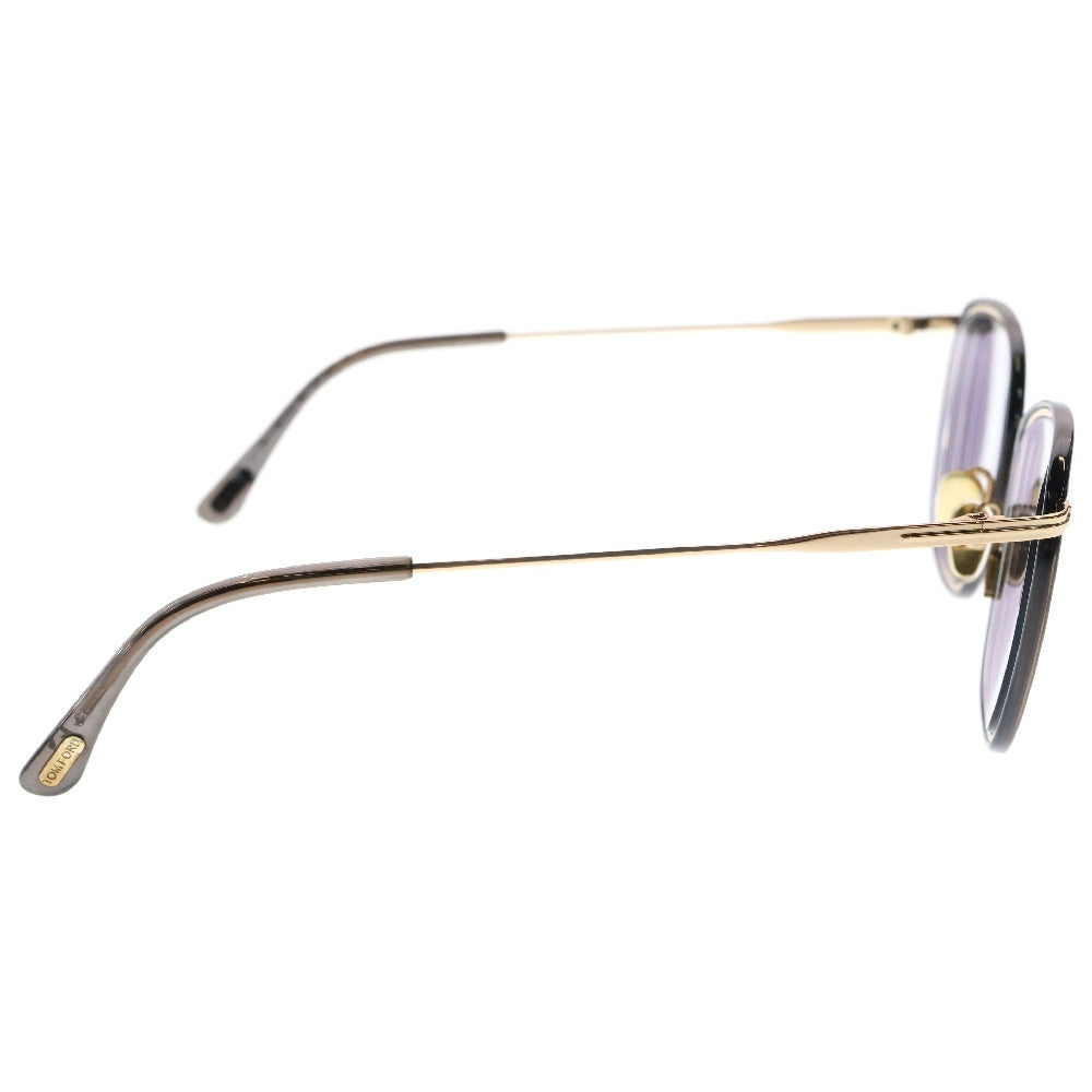 TOM FORD(トムフォード) スクエア メガネ 眼鏡 アイウェア ※度入り TF5702-B ブラック/ゴールド