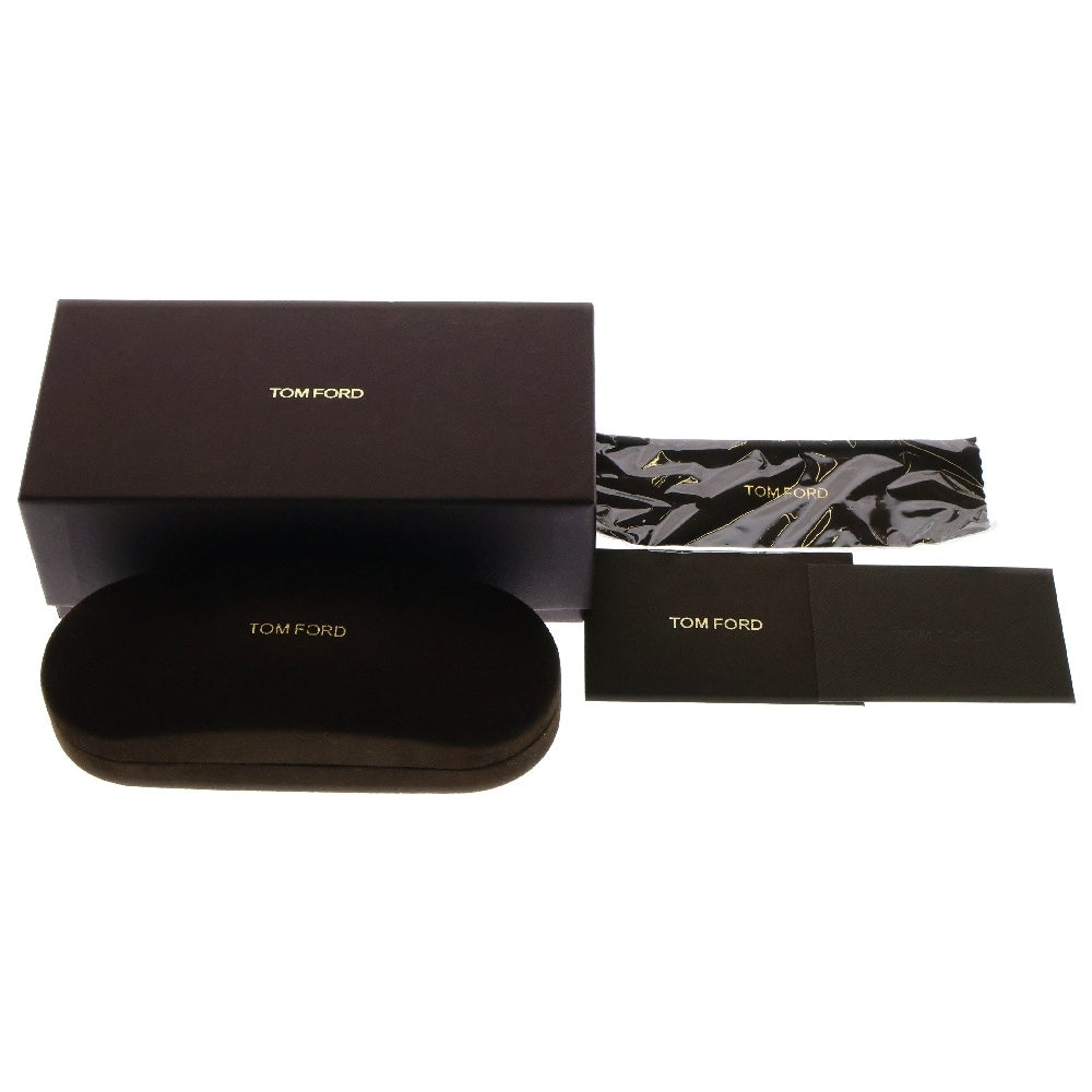 TOM FORD(トムフォード) スクエア メガネ 眼鏡 アイウェア ※度入り TF5702-B ブラック/ゴールド