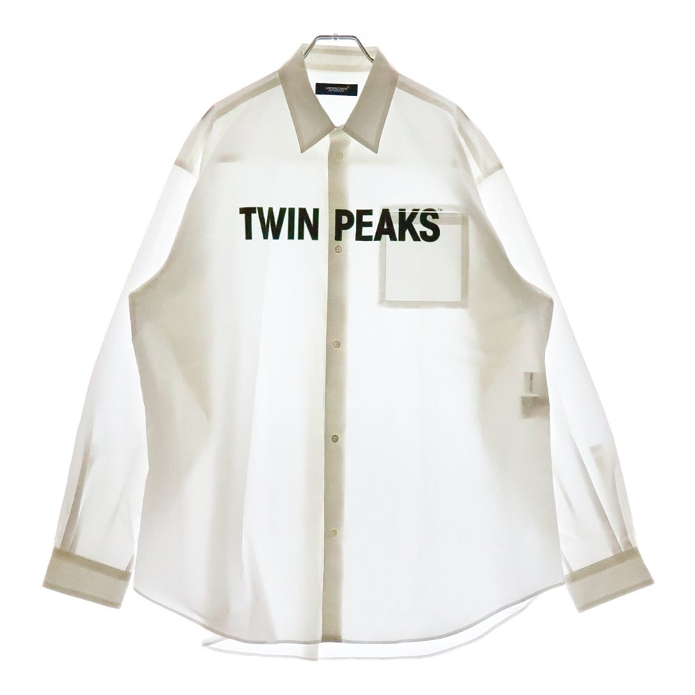 UNDERCOVER(アンダーカバー) 24AW Typewriter Shirt Twin Peaks 長袖シャツ ホワイト UC2D4401-2