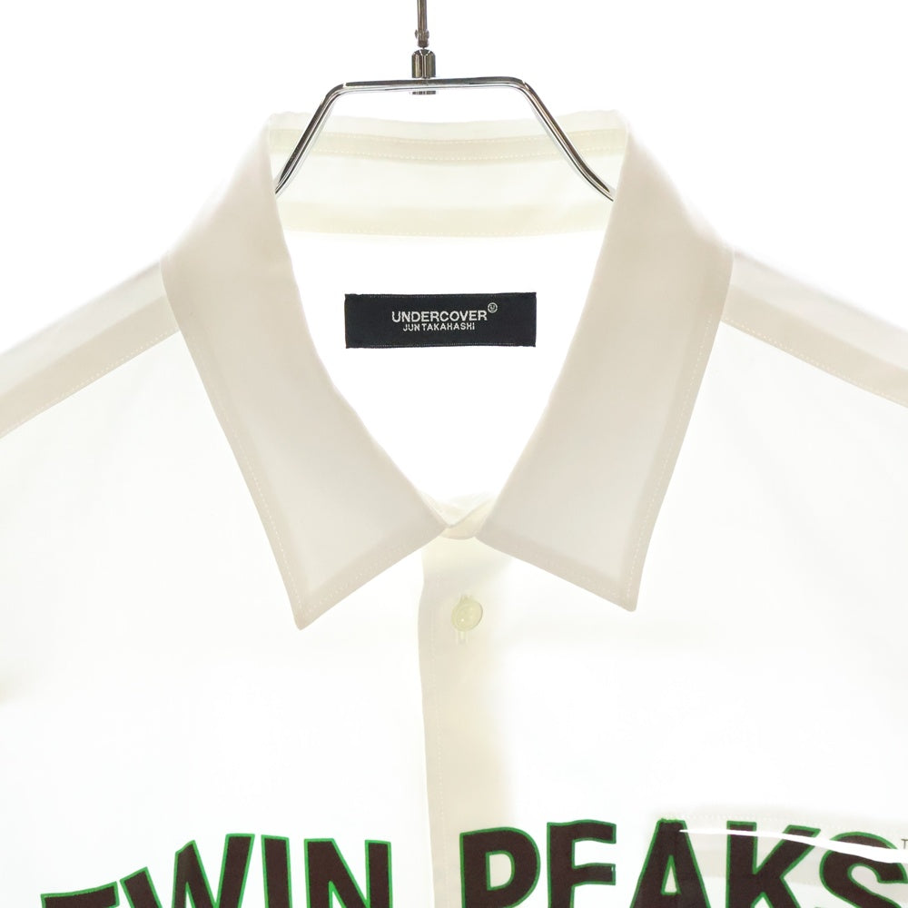 UNDERCOVER(アンダーカバー) 24AW Typewriter Shirt Twin Peaks 長袖シャツ ホワイト UC2D4401-2