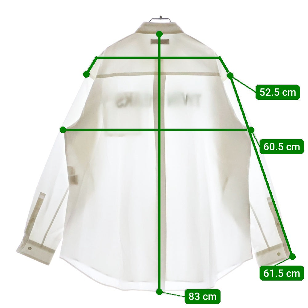 UNDERCOVER(アンダーカバー) 24AW Typewriter Shirt Twin Peaks 長袖シャツ ホワイト UC2D4401-2