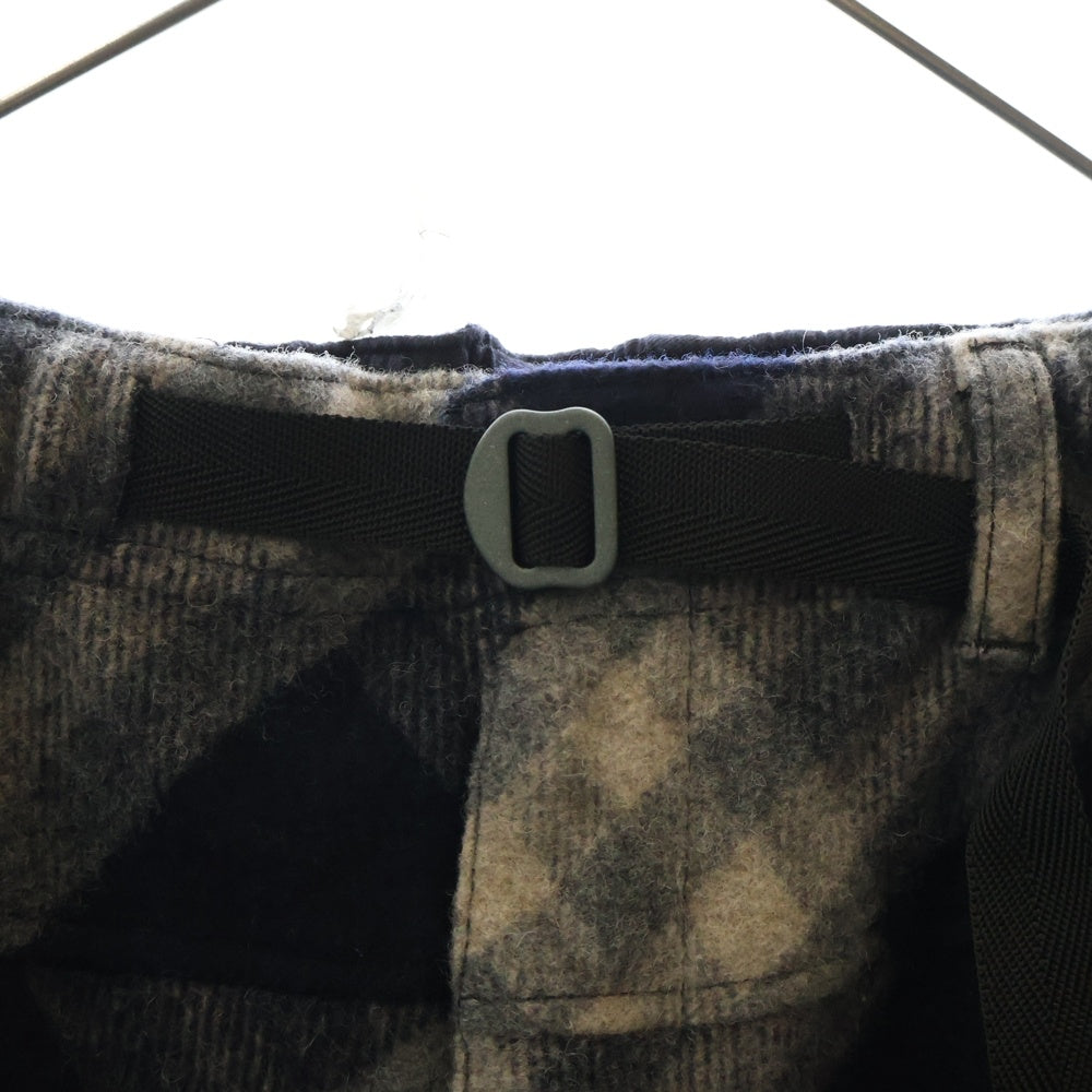 UNDERCOVER(アンダーカバー) 24AW チェック ウールイージーパンツ ネイビー UC2D4516-2