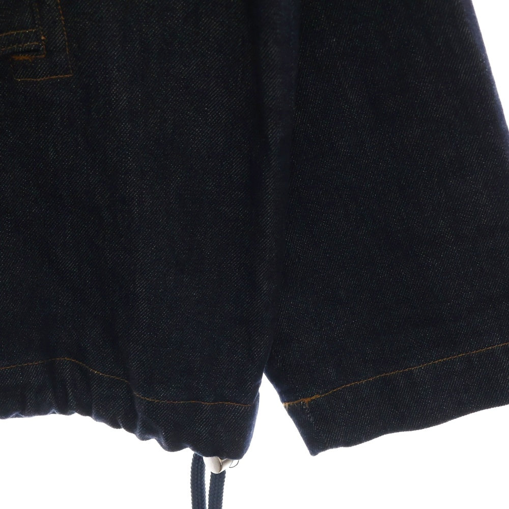 LACOSTE(ラコステ) x A.P.C. Uni Hooded Cotton Denim Jacket ハーフジップ フード付き コットンデニム ジャケット インディゴ BH4561
