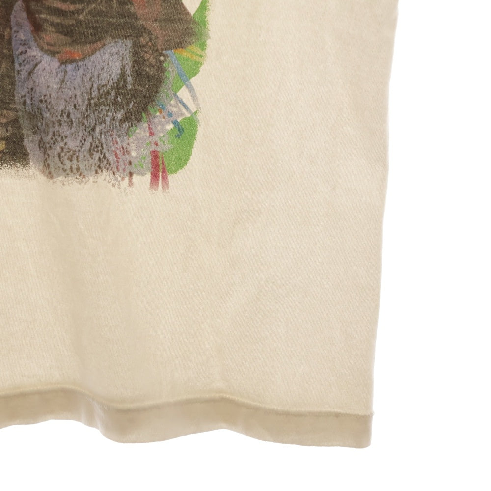 SAINT MICHAEL(セントマイケル) 23AW MAD HATTER マッドハッター 半袖プリントTシャツカットソー ホワイト SM-A23-0000-C25