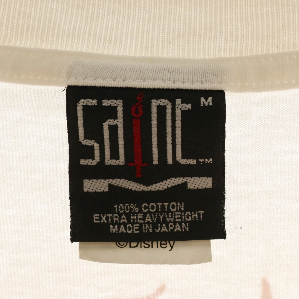 SAINT MICHAEL(セントマイケル) 23AW MAD HATTER マッドハッター 半袖プリントTシャツカットソー ホワイト SM-A23-0000-C25