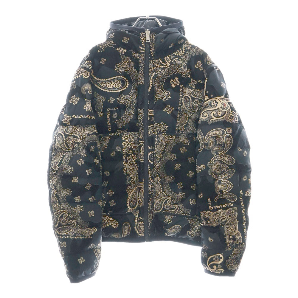 MONCLER(モンクレール) FREVILLE ペイズリー柄 リバーシブル ダウンジャケットネイビー G20911A00015 68950