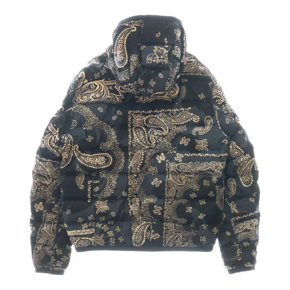 MONCLER(モンクレール) FREVILLE ペイズリー柄 リバーシブル ダウンジャケットネイビー G20911A00015 68950
