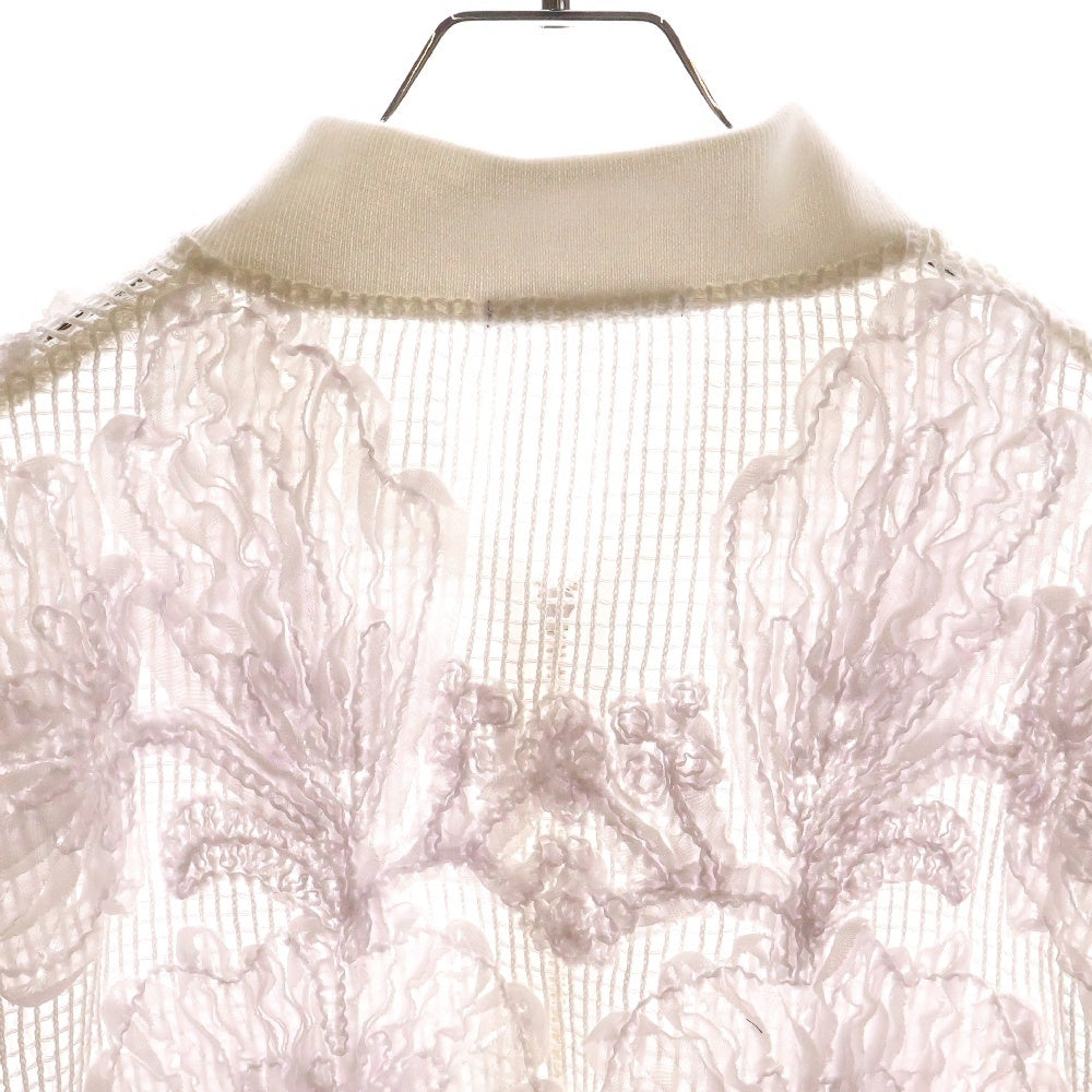 TAAKK(ターク) 25SS MESH EMBROIDERY ZIP BLOUSON TA25SS-BL007 メッシュエンブロイダリー ジップアップブルゾン ジャケット ホワイト