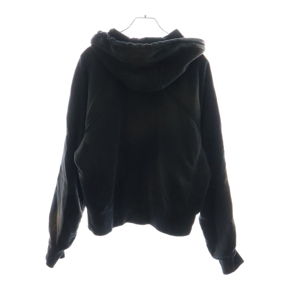 NVRFRGT(ネバーフォーゲット) STUDIOUS 別注 PANELLED ZIP UP HOODIE EXST242T01 ステュディオス 別注 ヴィンテージ加工 パネル ジップアップフーディパーカー ブラック