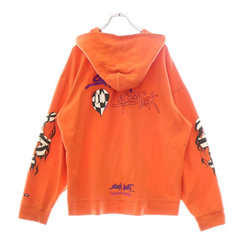 CHROME HEARTS(クロムハーツ) ×MATTY BOY SWTSHRT PPO U HD PLVR MATTY RED マッティボーイチョンパープリテンスプルオーバーフーディ パーカー レッド