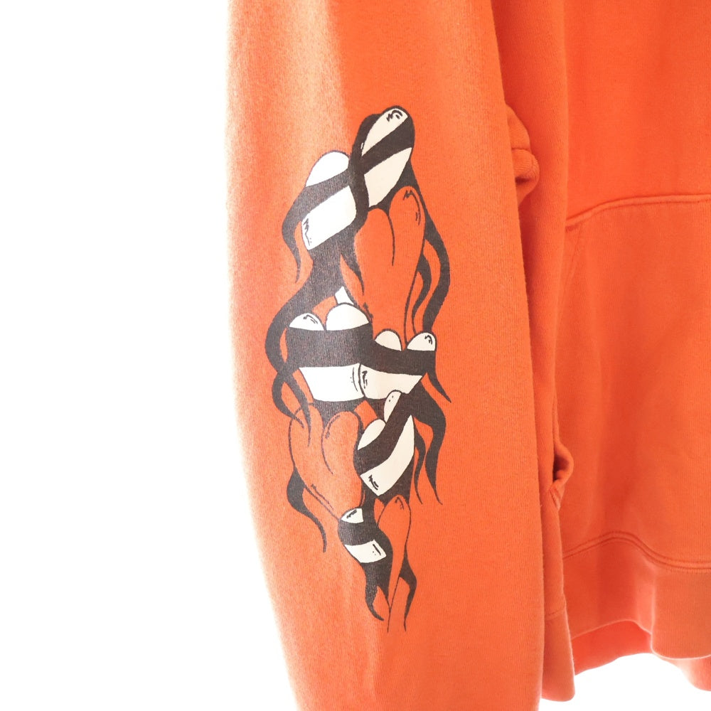 CHROME HEARTS(クロムハーツ) ×MATTY BOY SWTSHRT PPO U HD PLVR MATTY RED マッティボーイチョンパープリテンスプルオーバーフーディ パーカー レッド