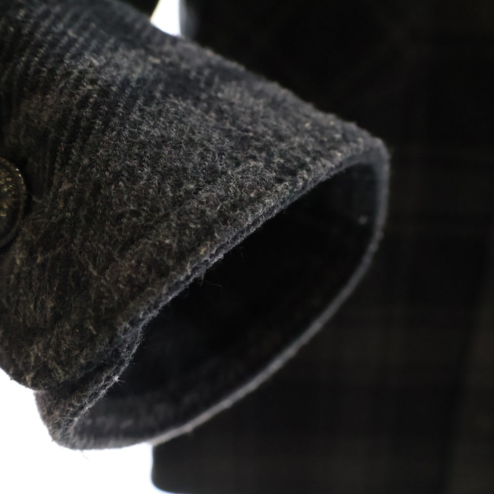 OFF-WHITE(オフホワイト) 18AW Quote Flannel Shirt クオートフランネル チェック シャツ ブラック OMGA060E18A27010