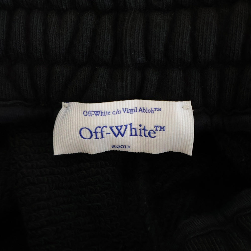 OFF-WHITE(オフホワイト) 24SS Cotton Shorts エンブロイダリーロゴ バッグデザインダイアゴナル コットンショーツ ハーフパンツ ブラック OMCI013S24FLE002