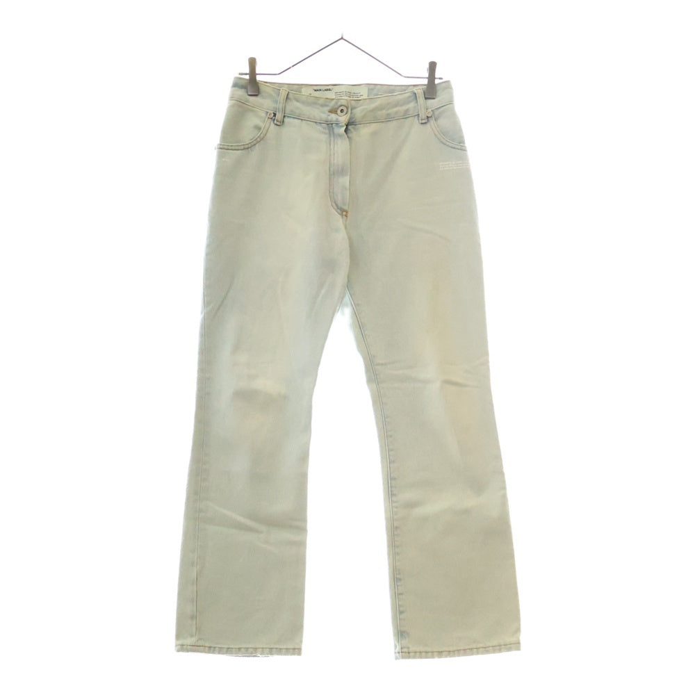 OFF-WHITE(オフホワイト) Contrast Hem Mid-Rise Denim Jeans コントラスト ミッドデニムパンツ ジーンズ ライトブルー OWYA004R207730687100 レディース