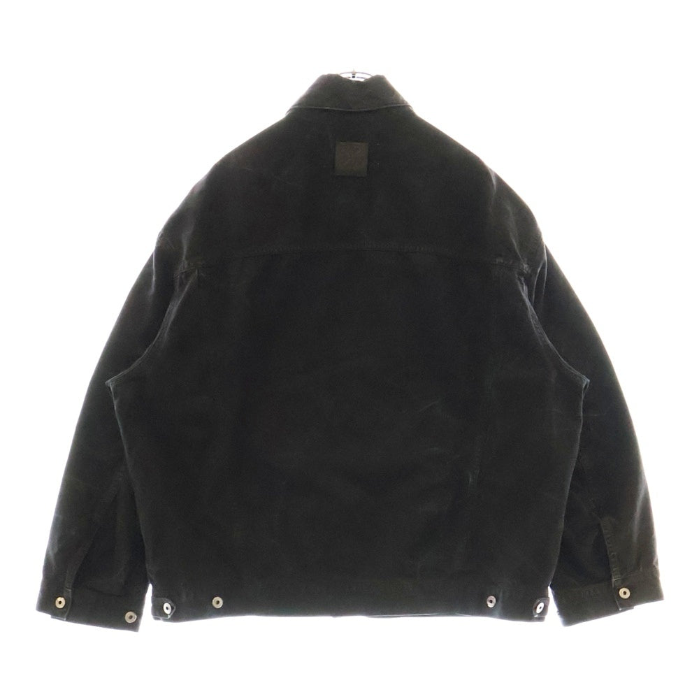 OFF-WHITE(オフホワイト) 23AW DENIM JACKET ユーズド加工デニムジャケット ブラック OMEV015F23FAB001
