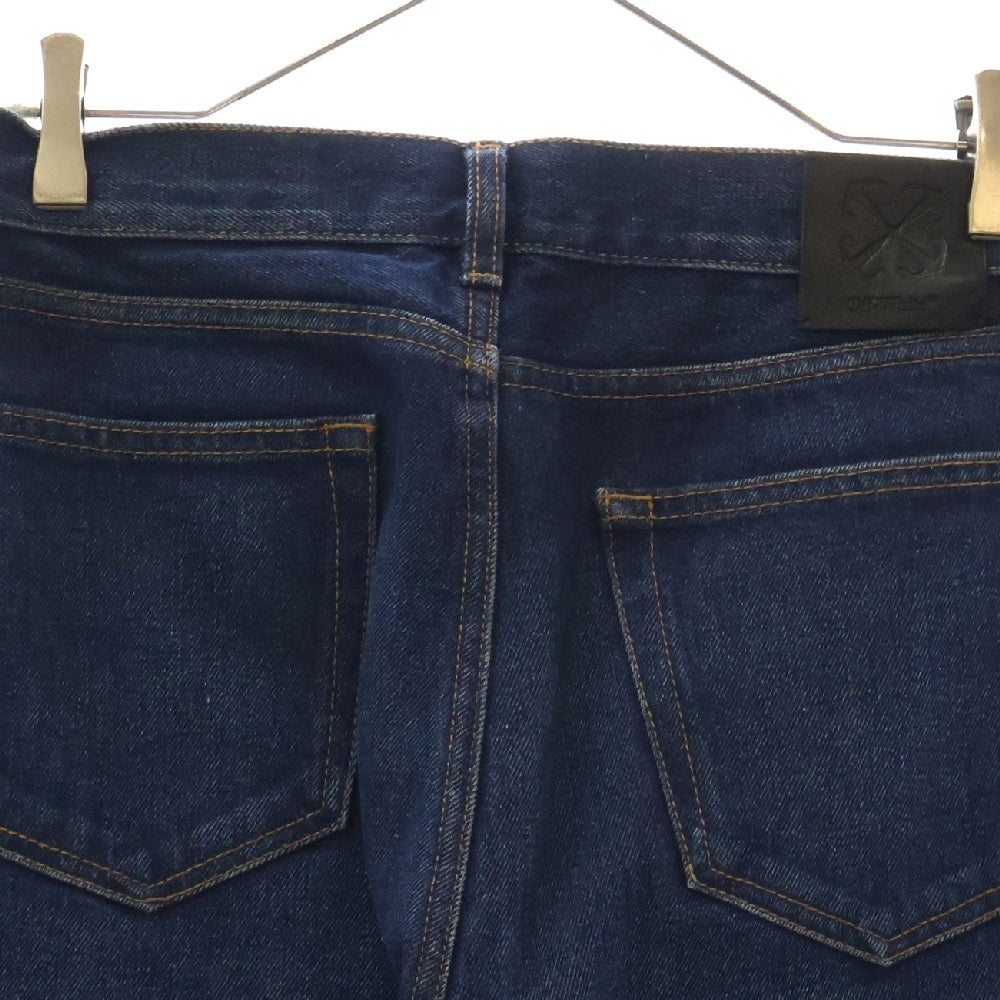 OFF-WHITE(オフホワイト) Zip Det Skate Jeans ボタンフライ ジップデニムスケートパンツ ジーンズ インディゴ OMYA177C99DEN003