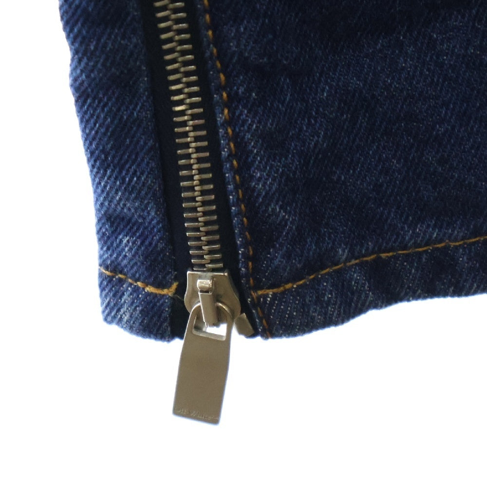 OFF-WHITE(オフホワイト) Zip Det Skate Jeans ボタンフライ ジップデニムスケートパンツ ジーンズ インディゴ OMYA177C99DEN003