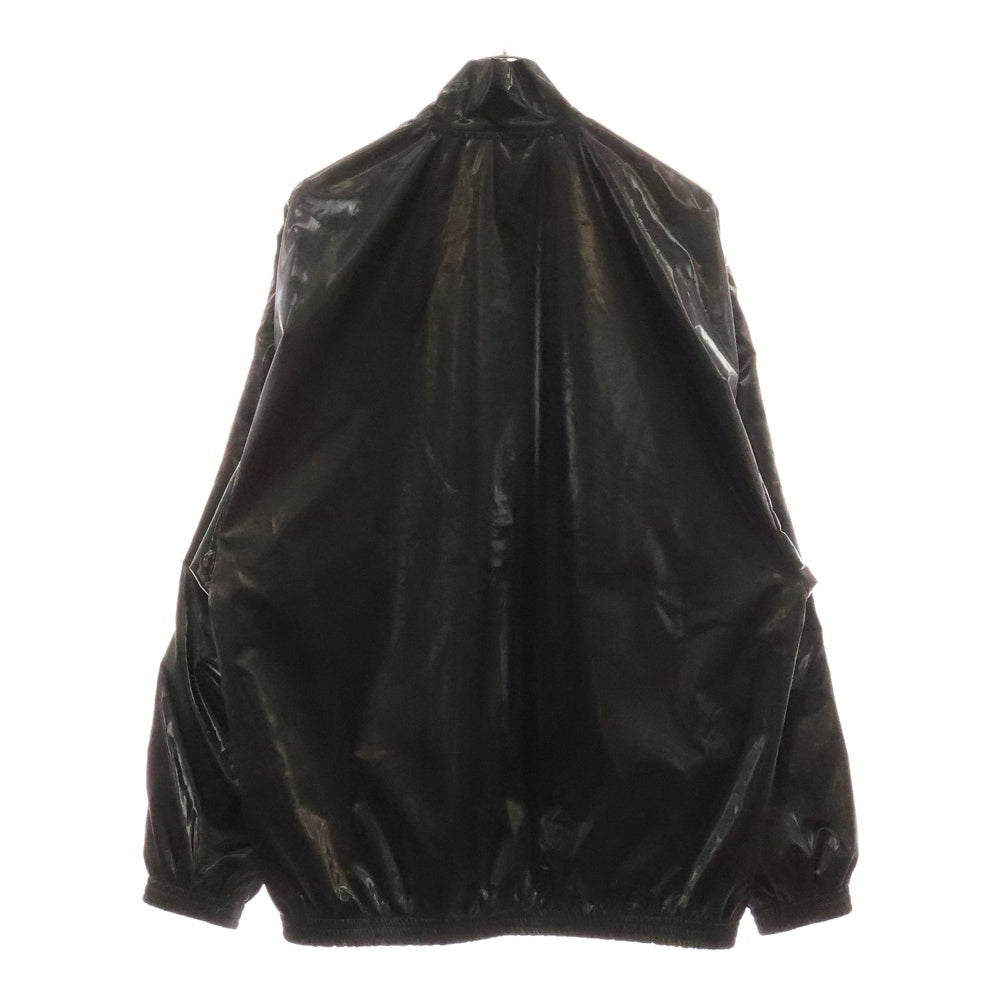 doublet(ダブレット) 24SS LAMINATE TRACK JACKET ラミネート ジップアップトラックジャケット ブラック 24SS11BL187