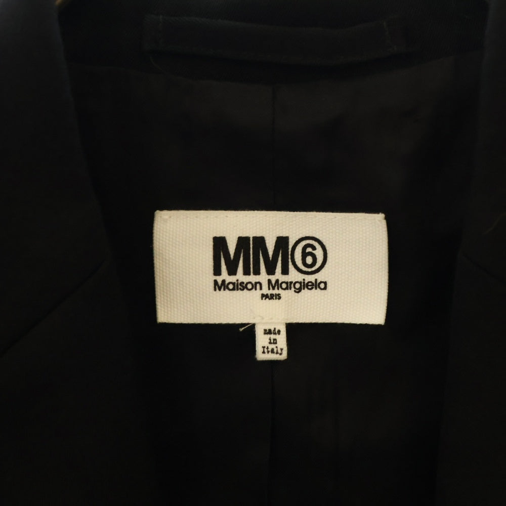 MM6 Maison Margiela(エムエムシックスメゾンマルジェラ) 22AW 2Bテーラードジャケット ブラック S62BN0067 S60351 レディース