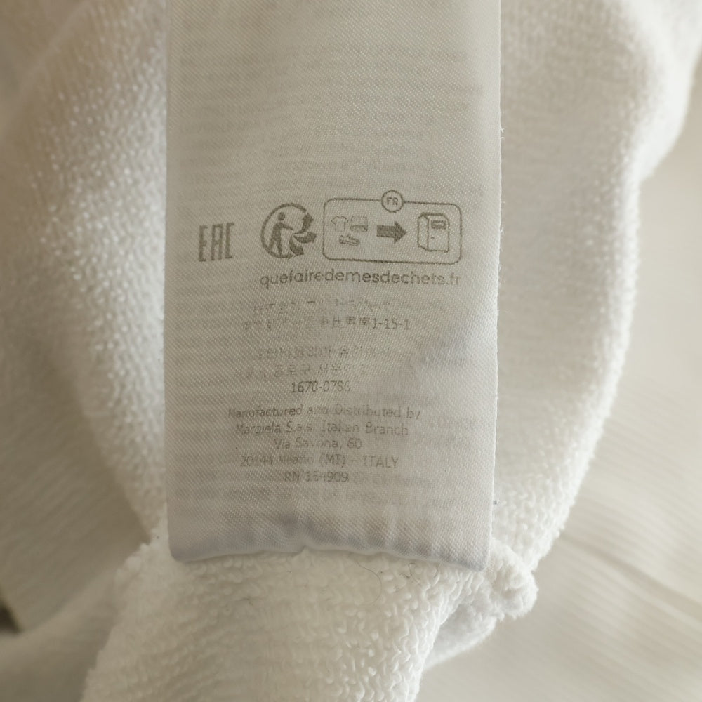 MM6 Maison Margiela(エムエムシックスメゾンマルジェラ) 23SS プルオーバー フーディ スウェットパーカー ホワイト S52GU0184