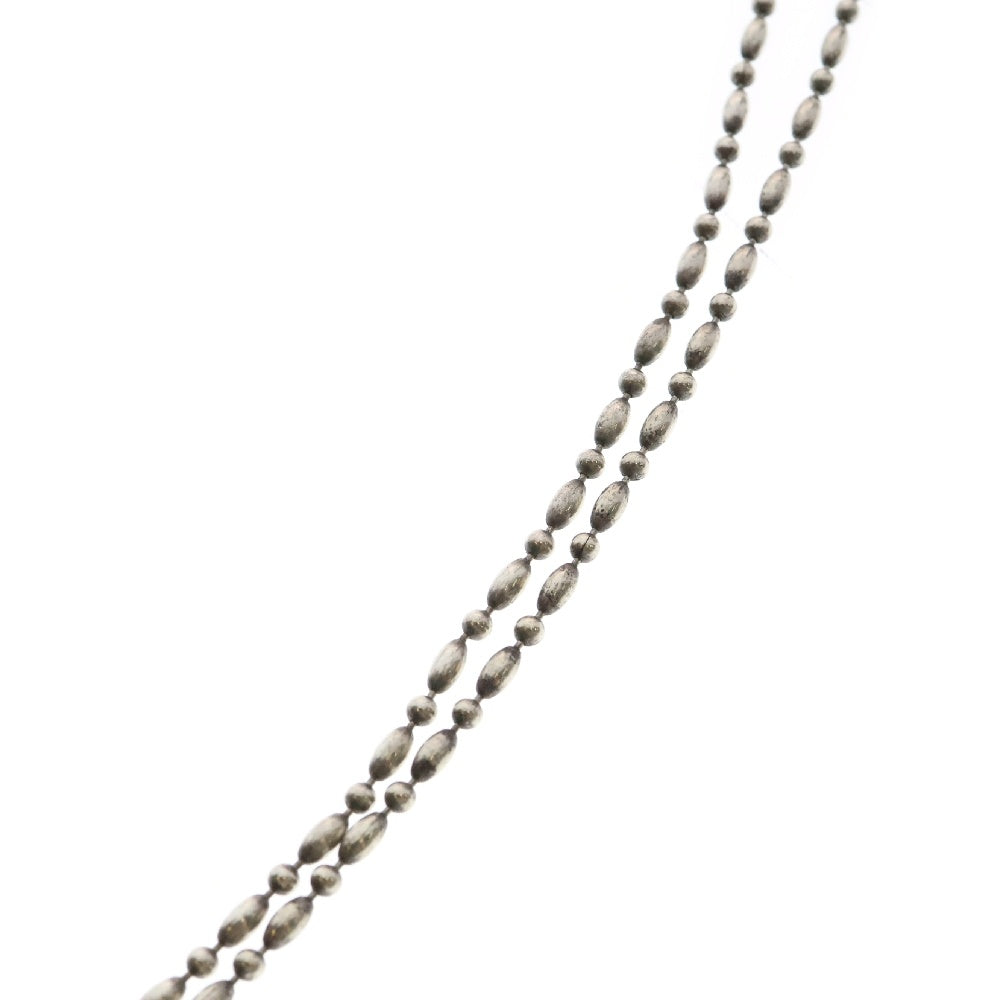 INDIAN JEWELRY(インディアンジュエリー) クロス ストーン バイカラー ネックレス シルバー/グリーン/レッド