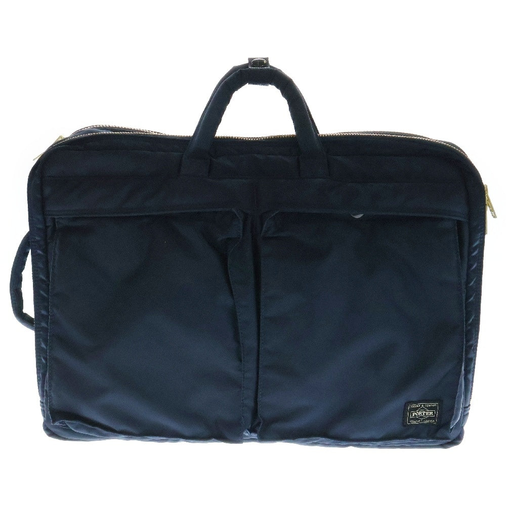 PORTER(ポーター) PX TANKER タンカー2WAY SHORT HELMET BAG ショートヘルメット ビジネス ブリーフバッグ ネイビー